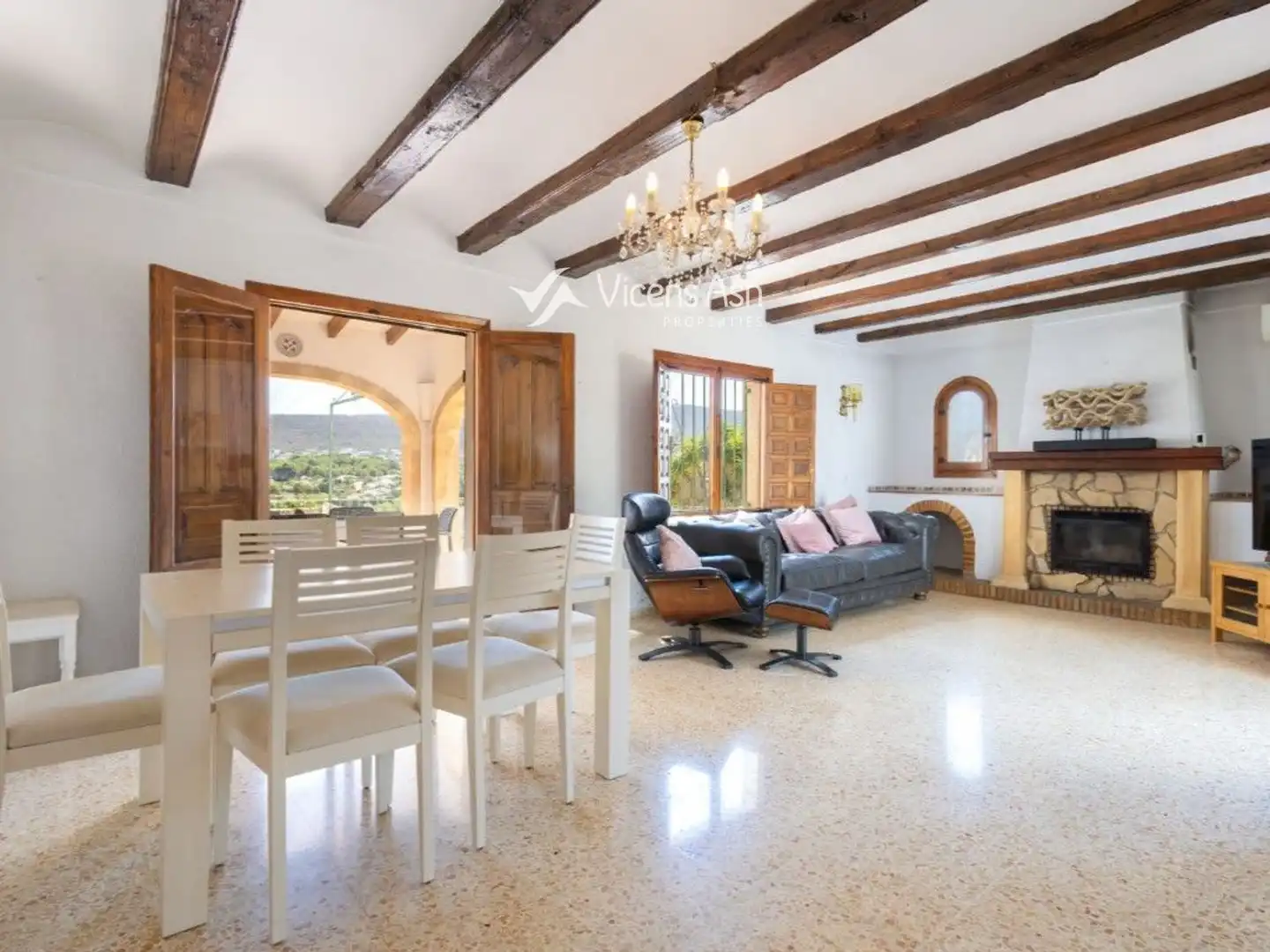 Living room of Houses for sale in Jávea / Xàbia  with Air Conditioner, Terrace and Storage room
