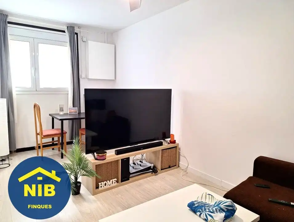 Sala d'estar de Estudi en venda en Barcelona amb Parquet