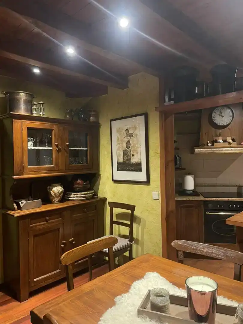 Menjador de Casa adosada en venda en Prats i Sansor amb Jardí privat, Parquet i Traster