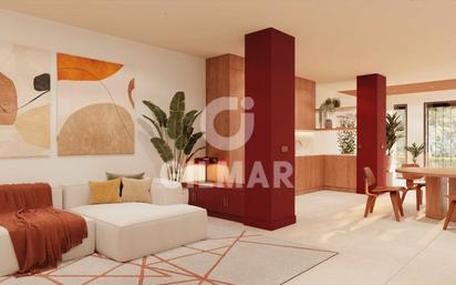 Living room of Flat for sale in  Madrid Capital  with Heating