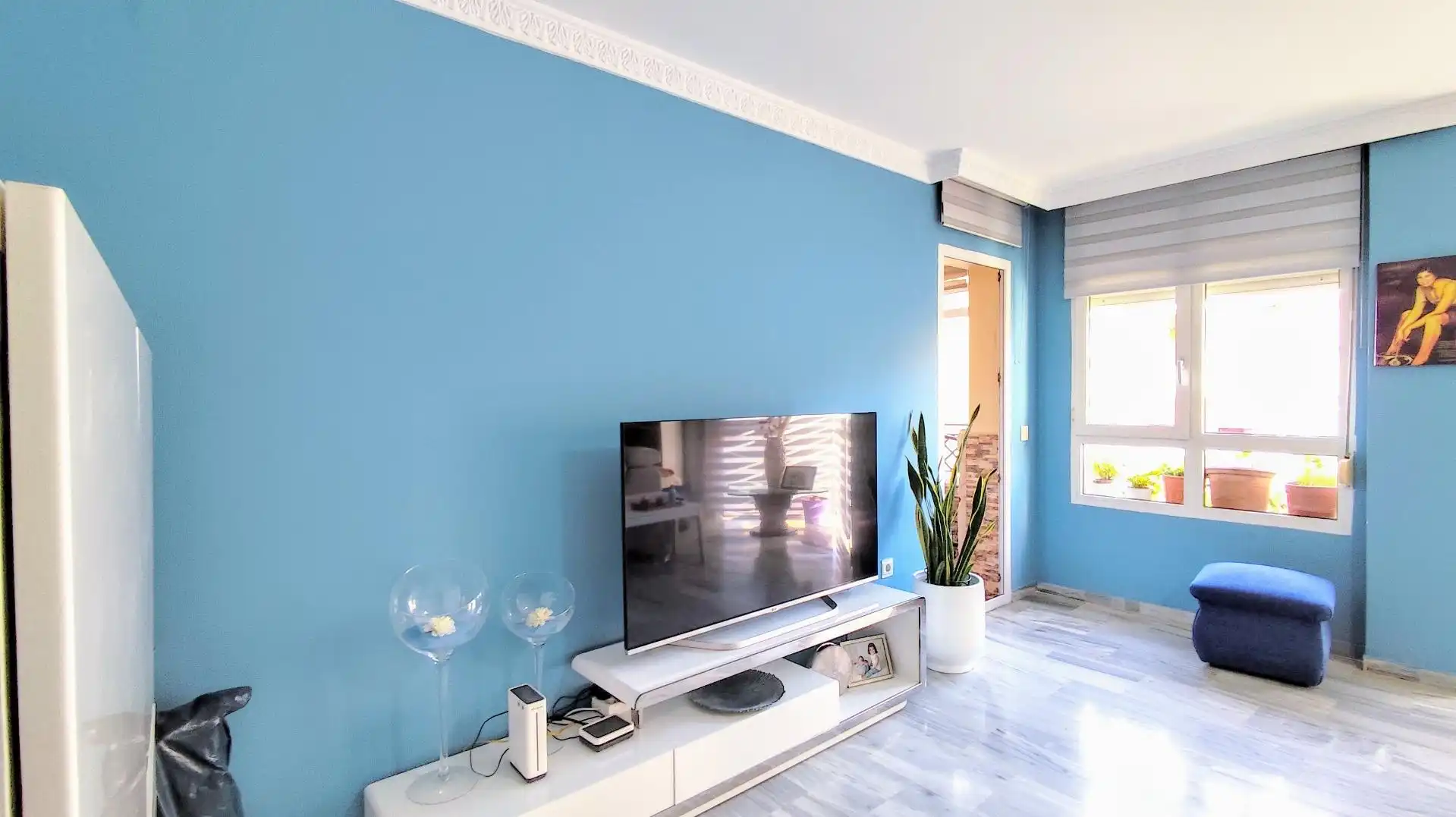 Sala de estar de Piso en venta en Torremolinos con Aire acondicionado, Jardín privado y Terraza