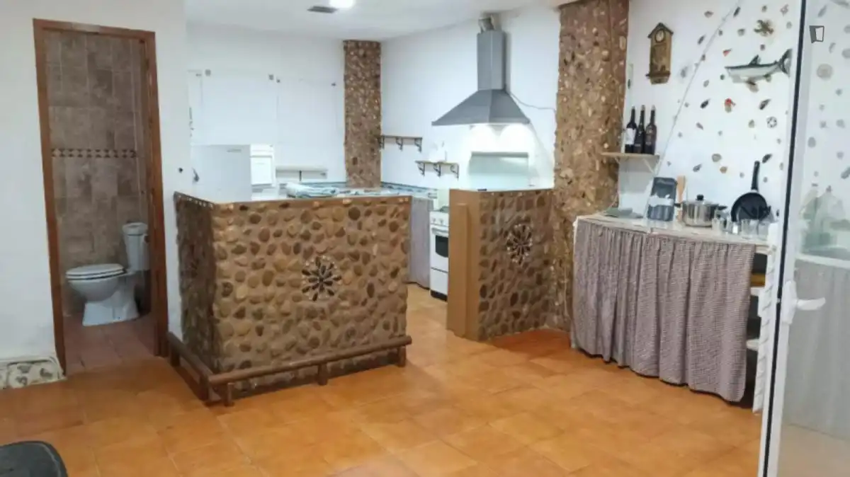 Cuina de Apartament per a compartir en Castellón de la Plana / Castelló de la Plana amb Moblat, Forn i Rentadora