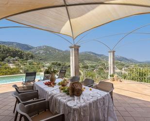 Terrassa de Finca rústica de lloguer en Selva amb Jardí privat