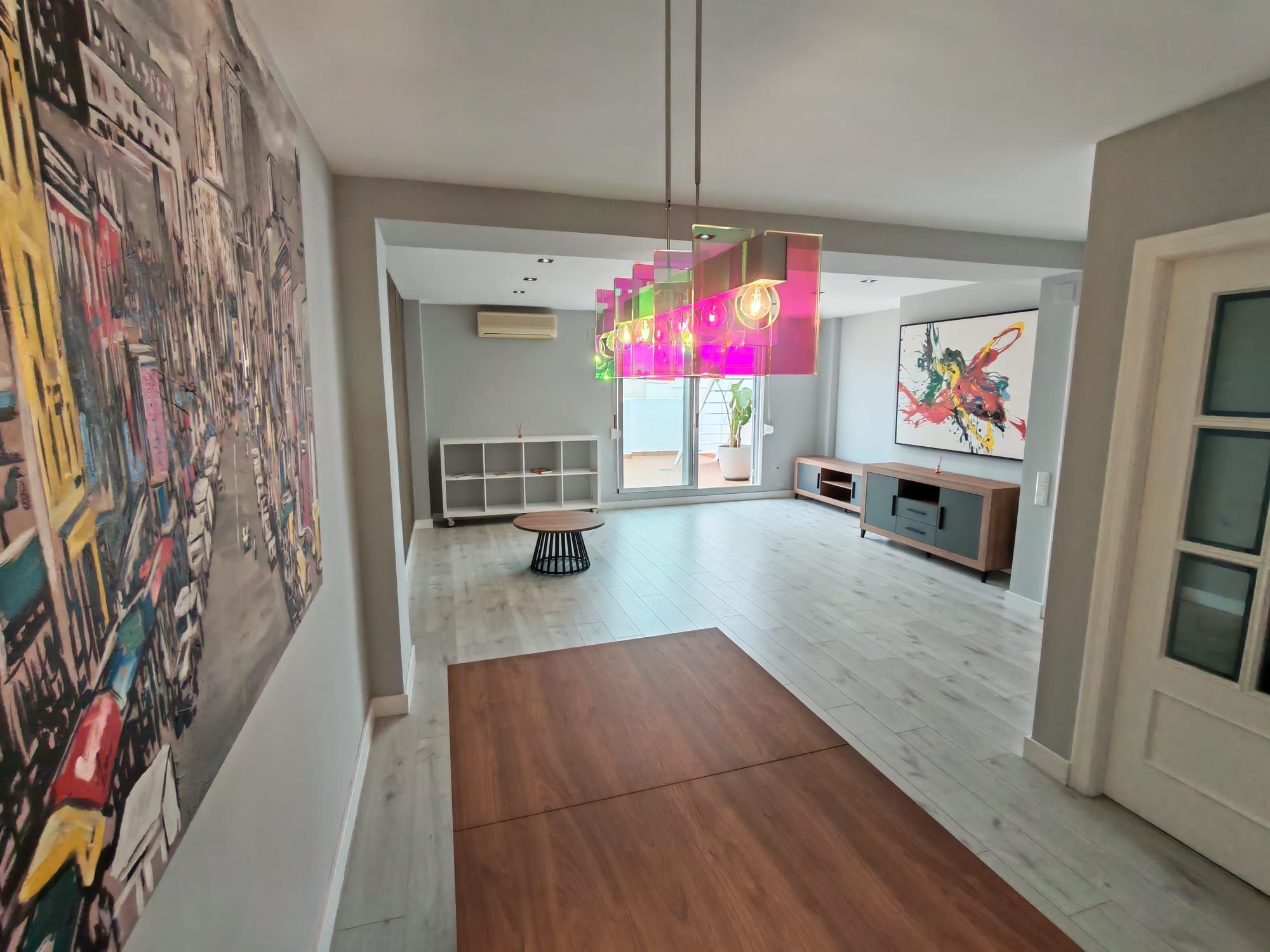 Living room of Attic to rent in  Valencia Capital  with Air Conditioner, Heating and Terrace