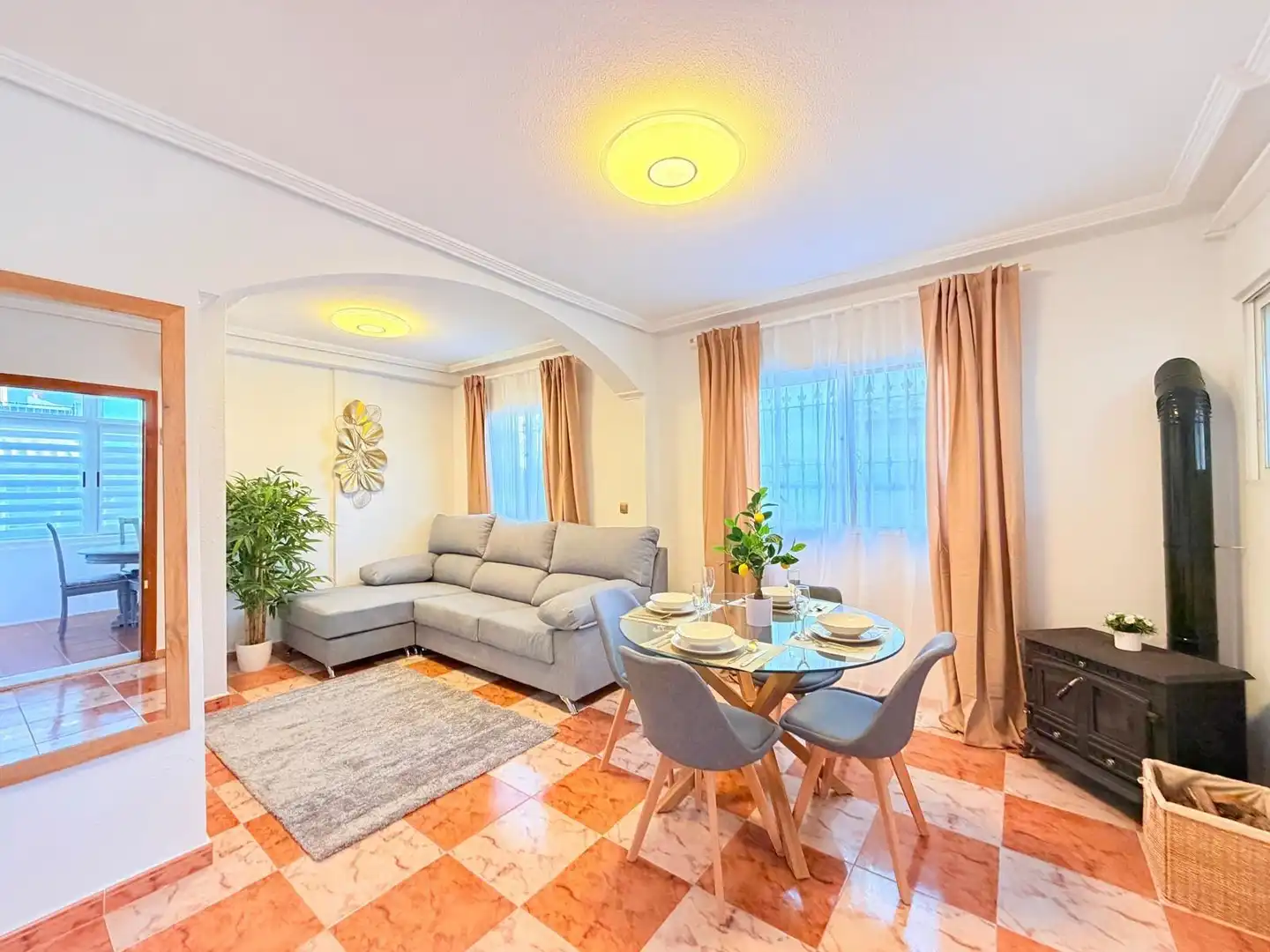 Living room of Detached homes for sale in Orihuela  with Air Conditioner, Heating and Private garden