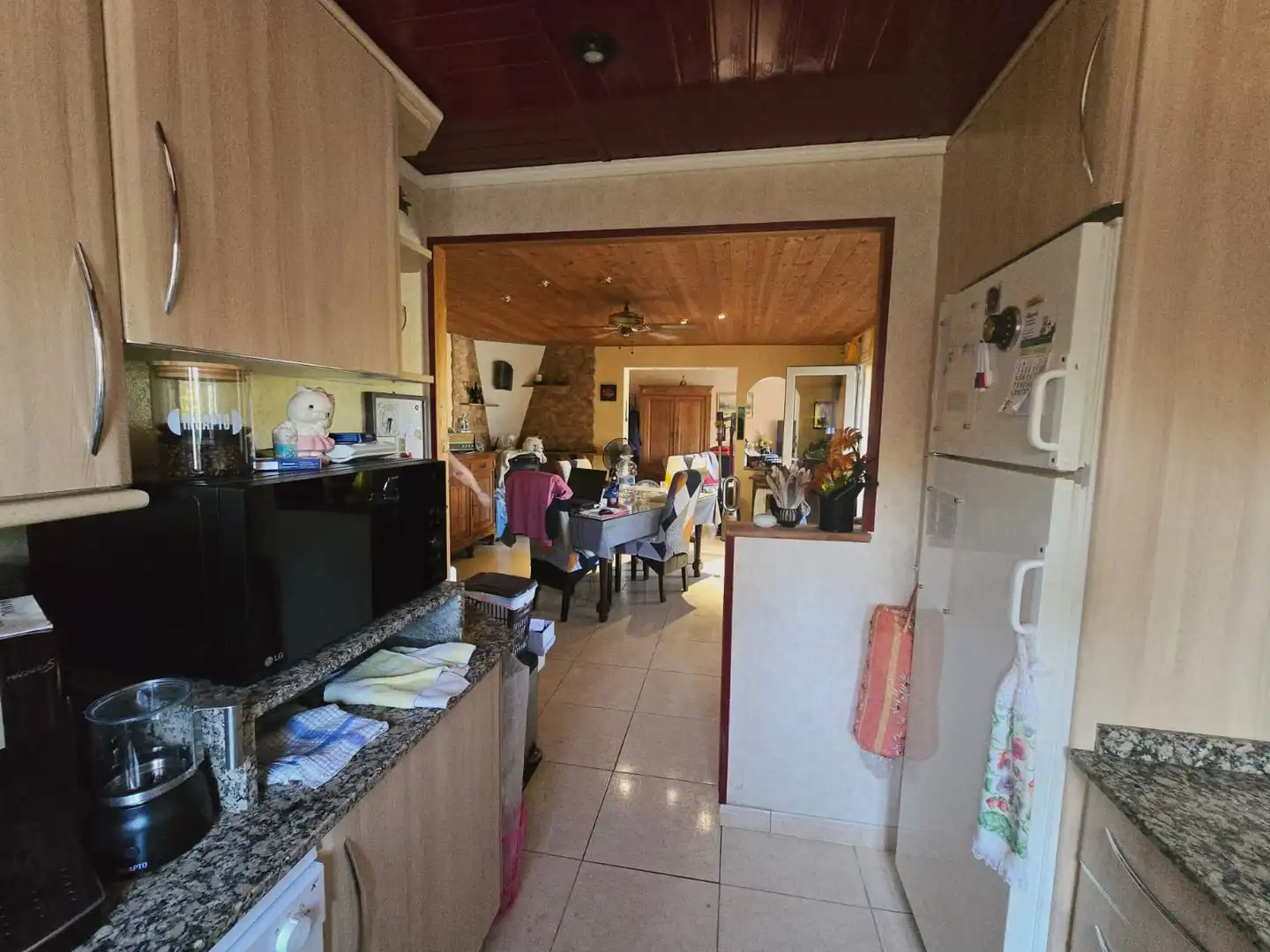 Cuina de Casa o xalet en venda en Mont-roig del Camp amb Jardí privat, Traster i Piscina