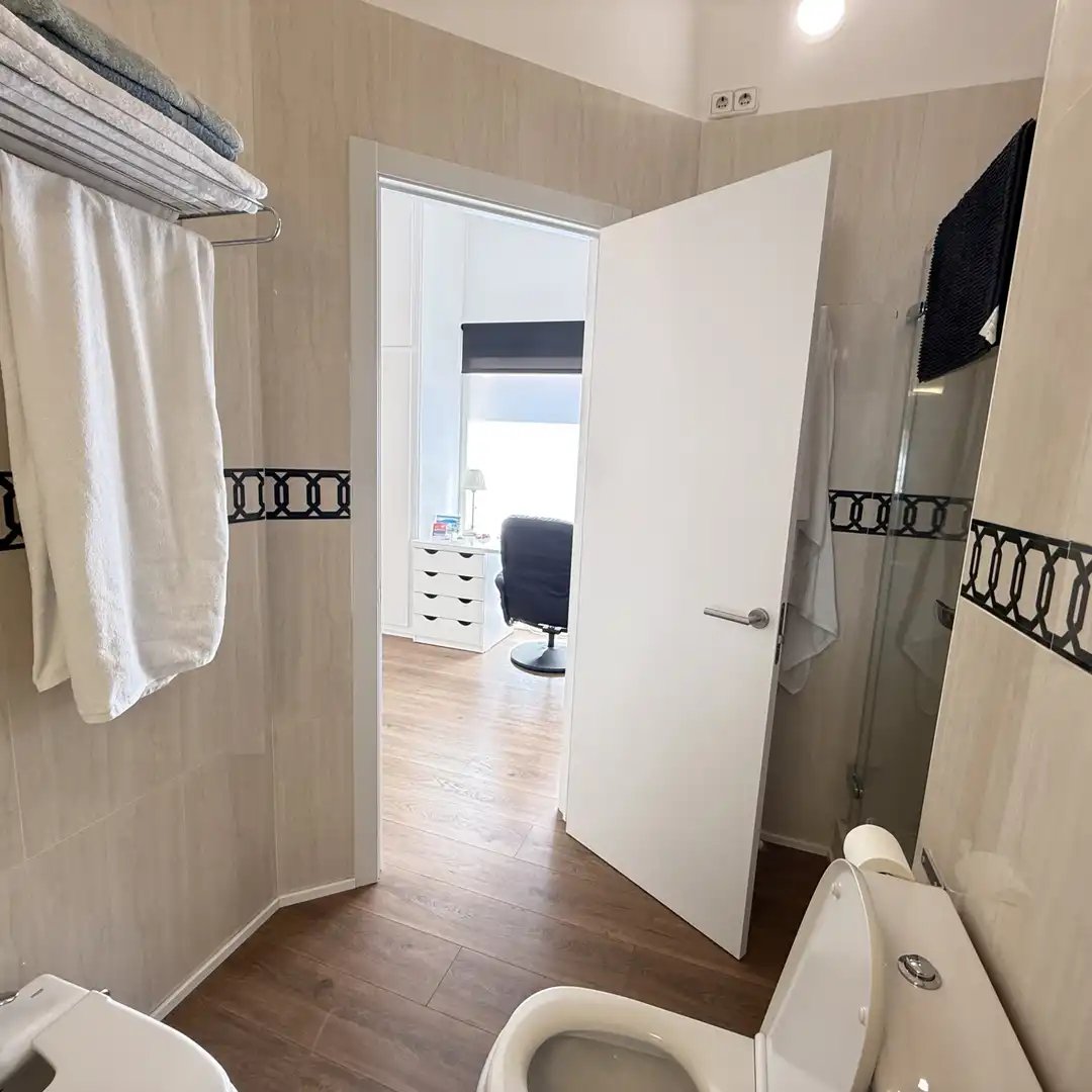 Bany de Casa adosada en venda en Sitges amb Calefacció, Jardí privat i Parquet