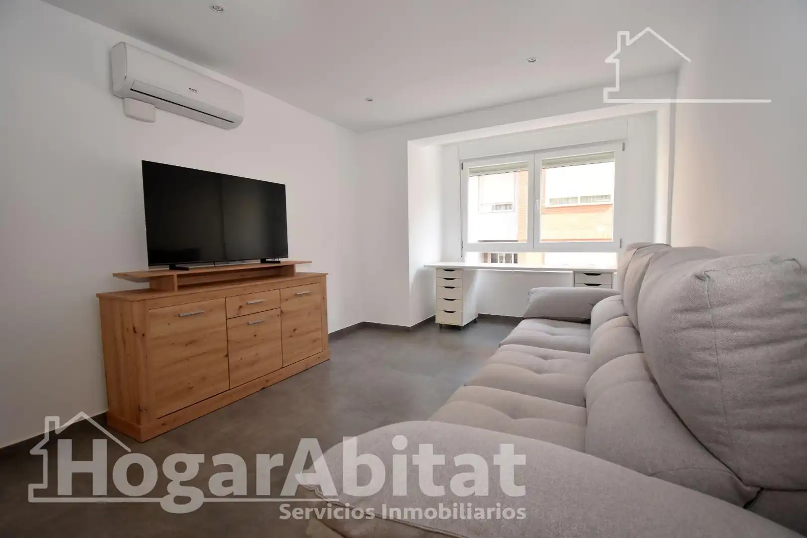 Wohnzimmer von Wohnung zum Verkauf in Castellón de la Plana / Castelló de la Plana mit Klimaanlage und Möbliert