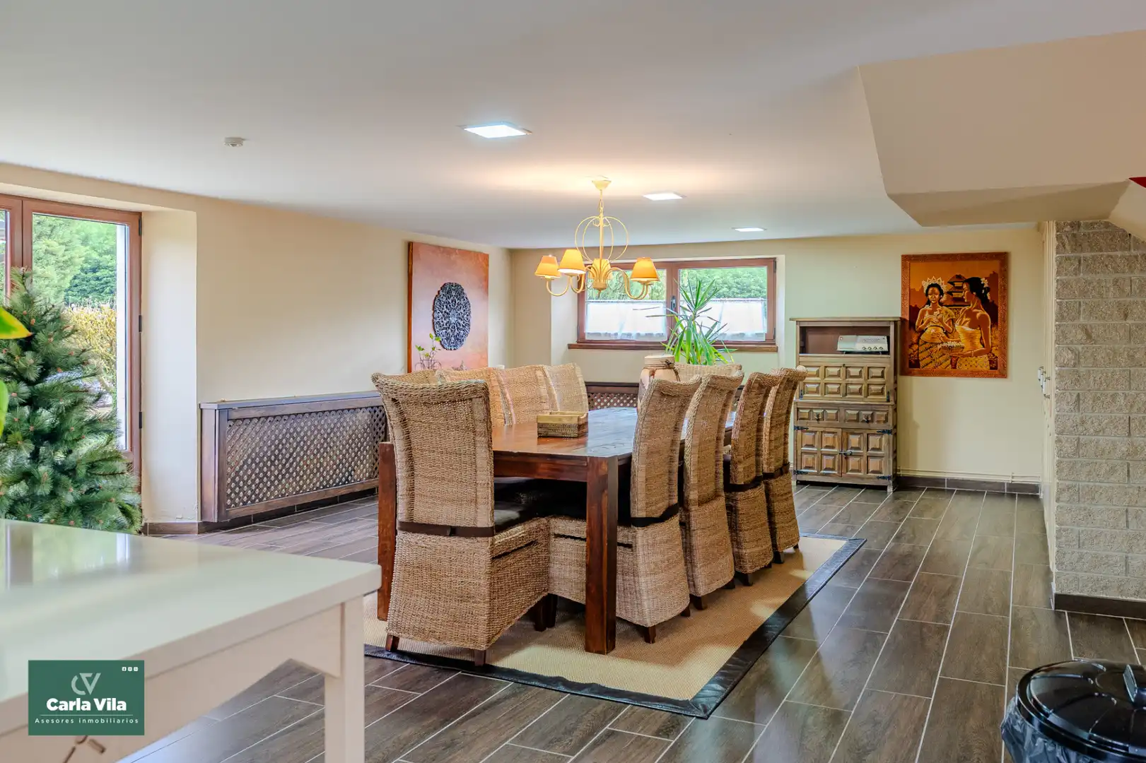 Dining room of Houses for sale in Lugo  with Heating, Private garden and Parquet flooring