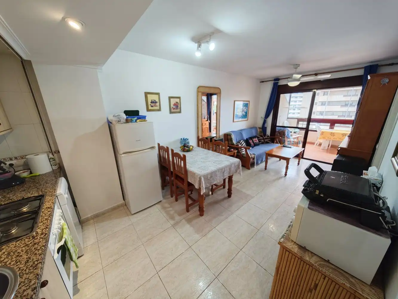 Sala de estar de Apartamento en venta en Calpe / Calp con Aire acondicionado, Calefacción y Jardín privado