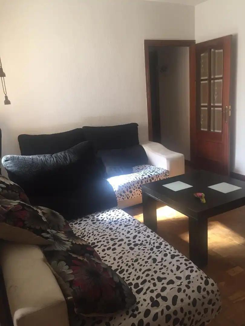 Living room of Flat for sale in Madrid  with Heating, Parquet flooring and Terrace