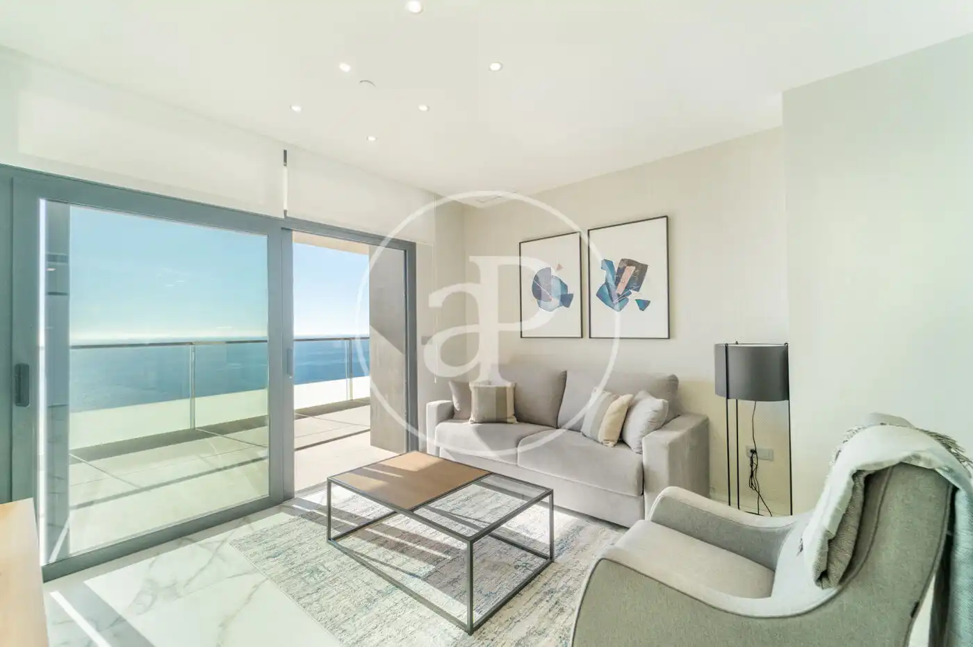 Sala d'estar de Pis en venda en Benidorm amb Aire condicionat, Calefacció i Jardí privat