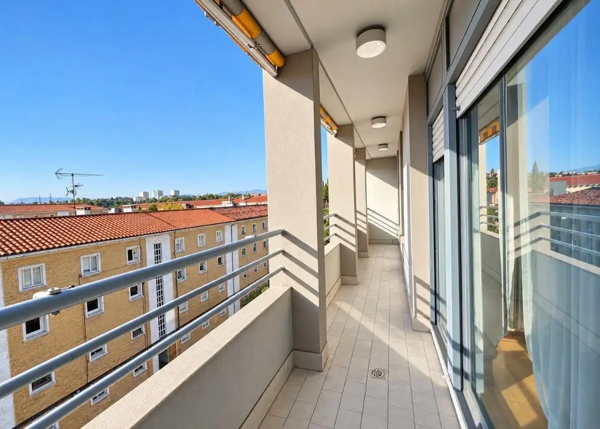 Balcony of Apartments for sale in  Pamplona / Iruña  with Heating, Parquet flooring and Storage room