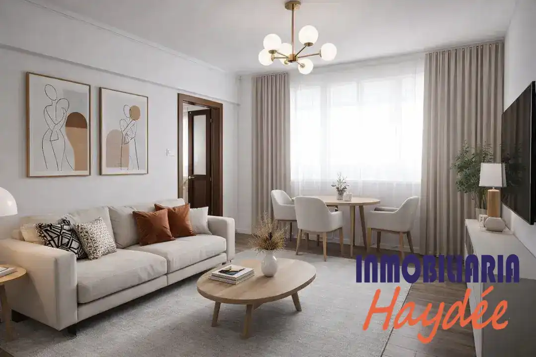 Wohnzimmer von Wohnung zum Verkauf in Getxo  mit Heizung, Privatgarten und Abstellraum