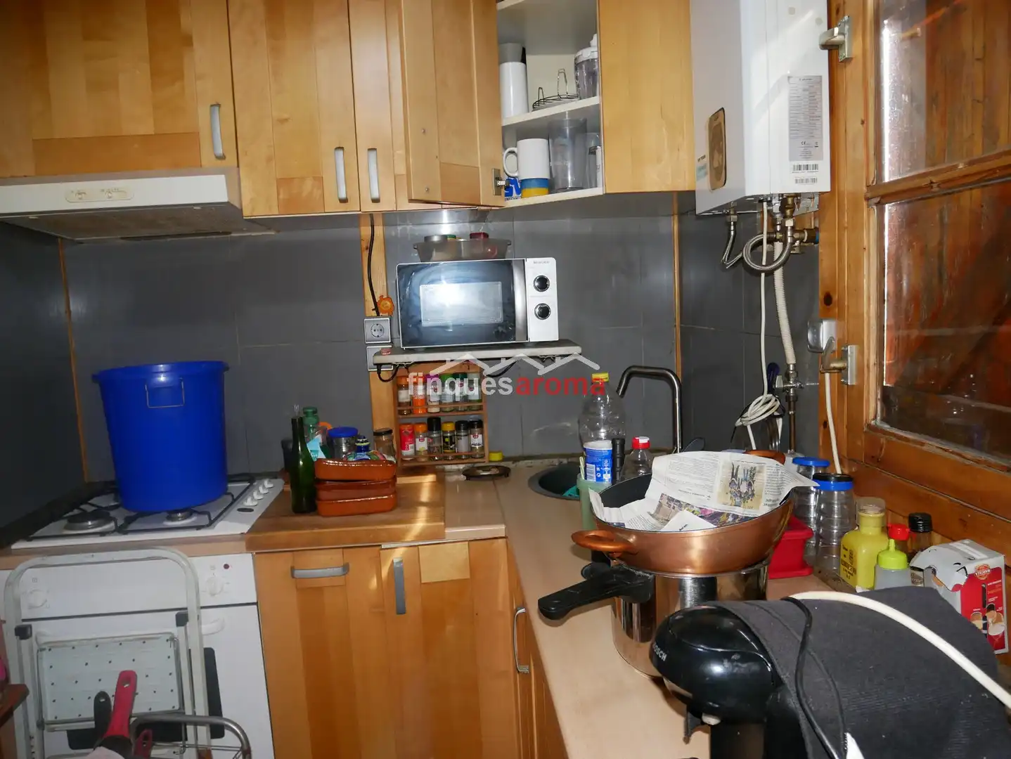 Cocina de Casa o chalet en venta en El Pla de Santa Maria con Piscina, Amueblado y Horno