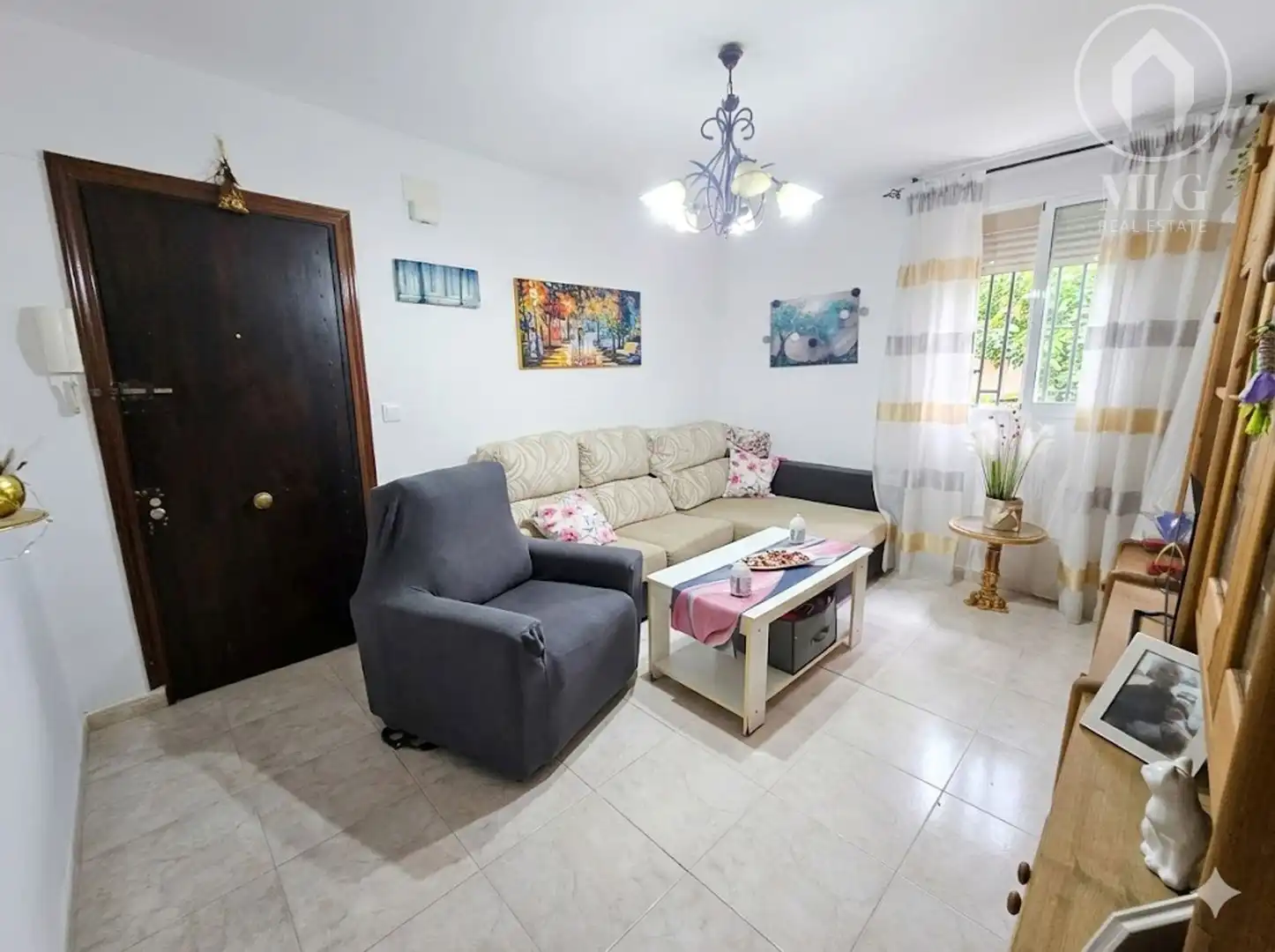 Sala de estar de Piso en venta en Málaga
