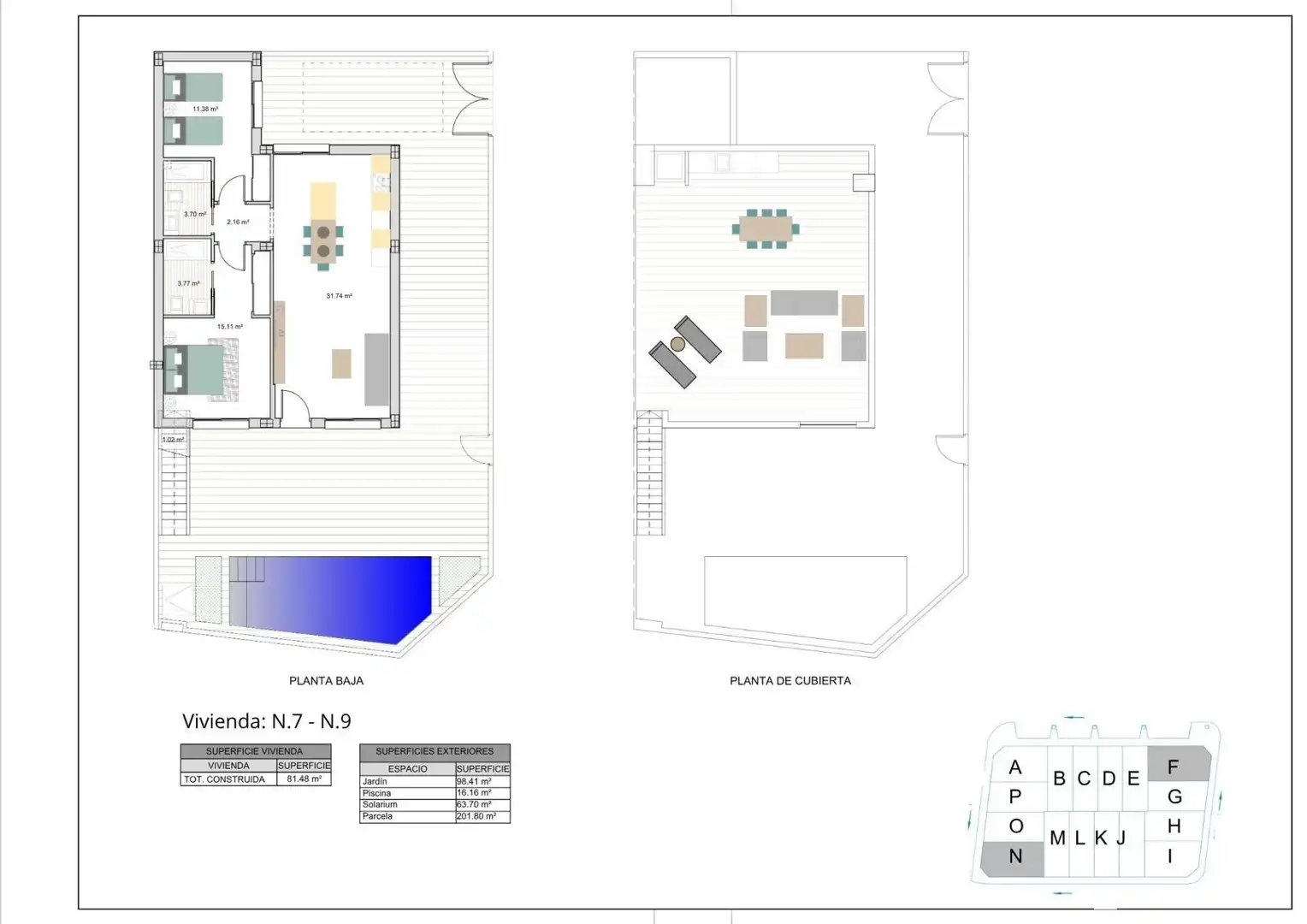 Vivienda con piscina en venta en Roldán, imagen 17