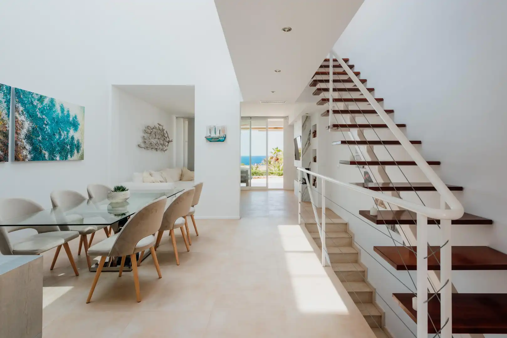 Casa aparellada amb terrassa en venda a Cala Vedella-Cala Tarida, imagen 4