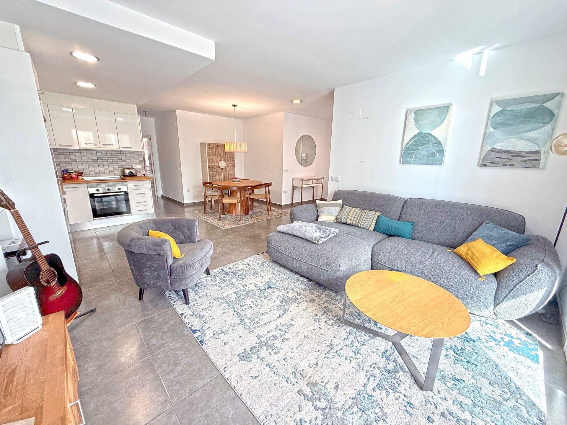 Sala d'estar de Apartament en venda en Roses amb Aire condicionat, Calefacció i Terrassa
