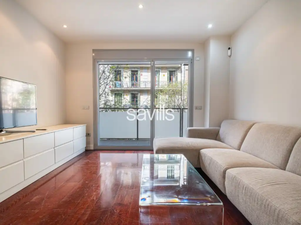 Wohnzimmer von Wohnungen zum Verkauf in Barcelona mit Klimaanlage, Möbliert und Balkon
