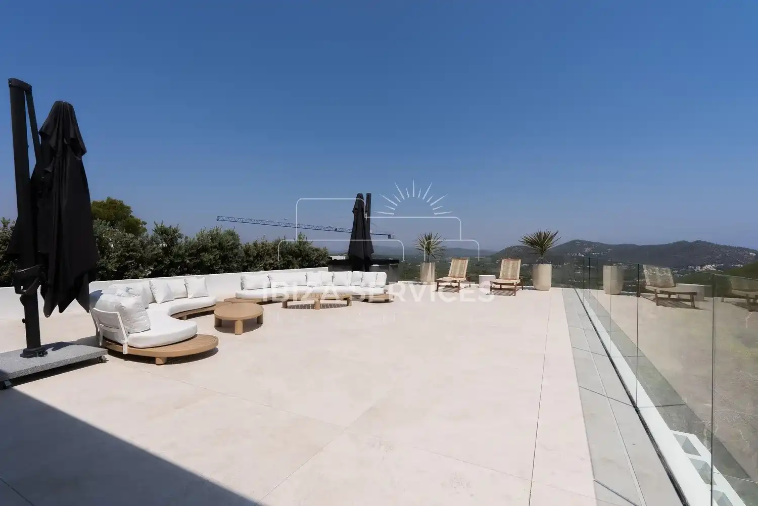 Terraza de Casa o chalet en venta en Santa Eulària des Riu con Aire acondicionado, Jardín privado y Piscina