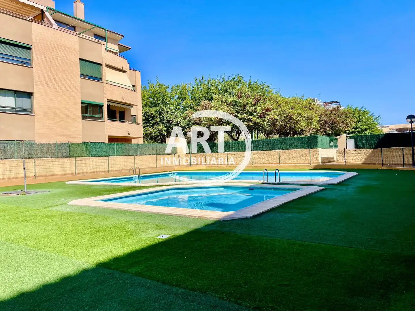 Swimming pool of Flat for sale in La Pobla de Vallbona  with Air Conditioner, Heating and Terrace