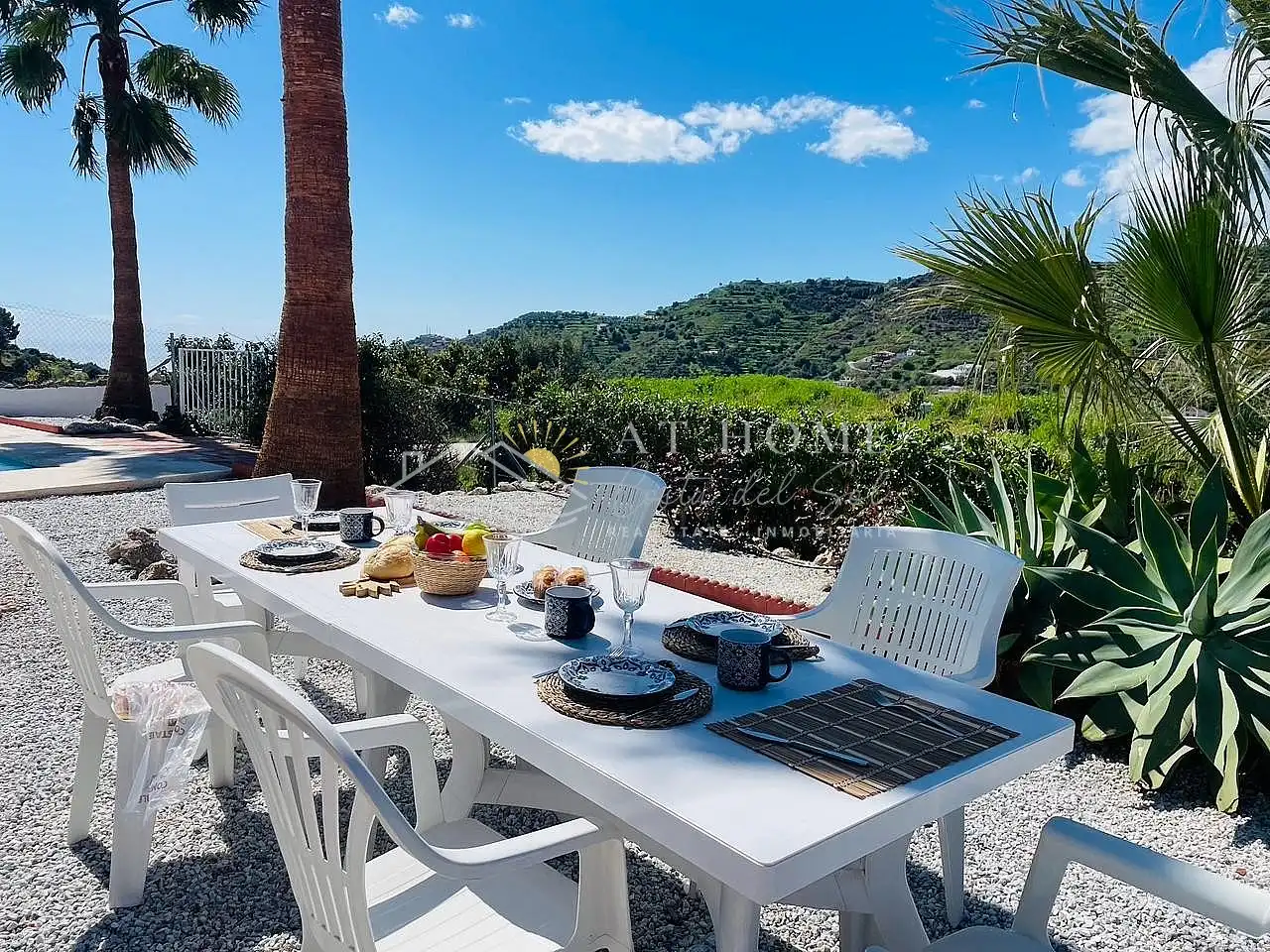 Terraza de Casa o chalet de alquiler en Torrox con Terraza, Piscina y Horno