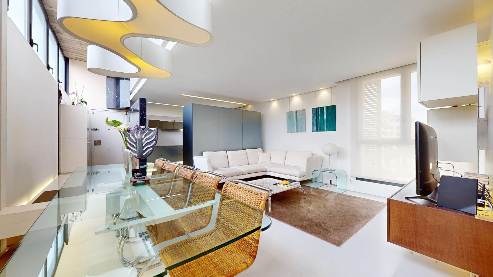 Living room of Attic for sale in Elche / Elx  with Air Conditioner, Heating and Private garden