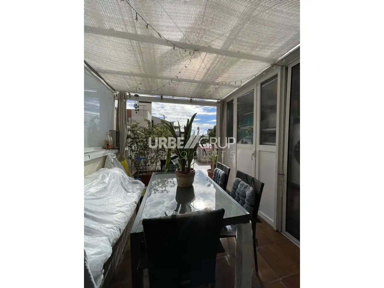 Terrasse von Wohnung zum Verkauf in Terrassa mit Klimaanlage, Heizung und Privatgarten