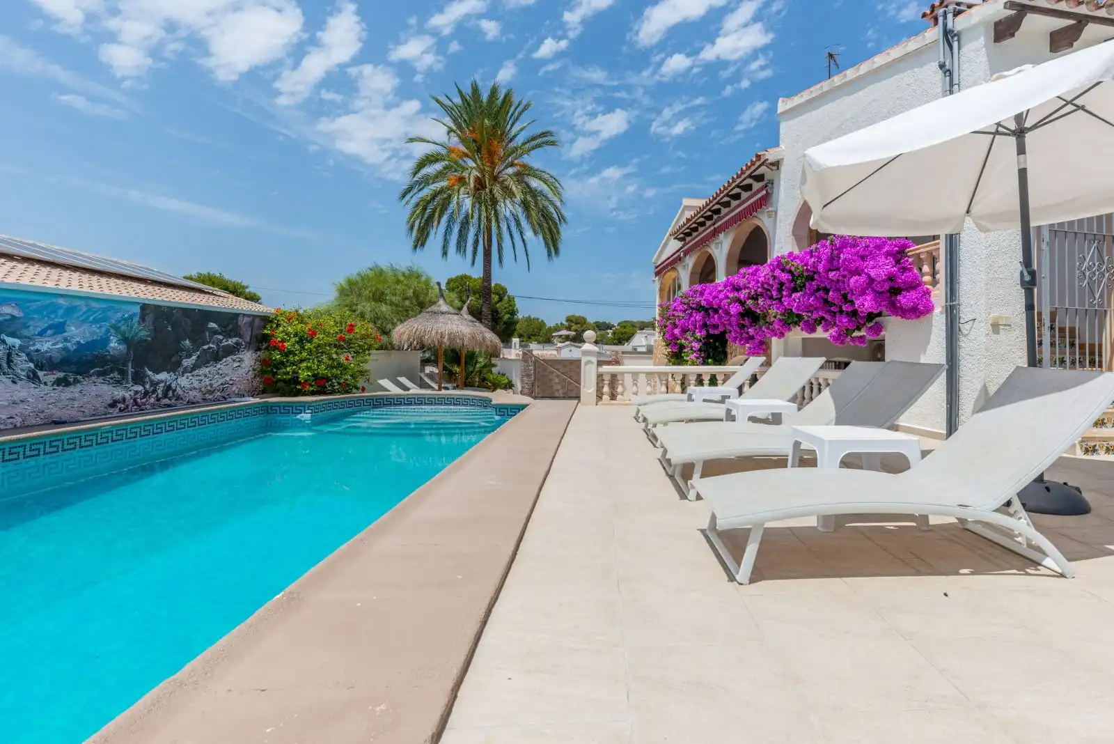 Piscina de Casa o chalet en venta en Moraira con Aire acondicionado, Calefacción y Terraza