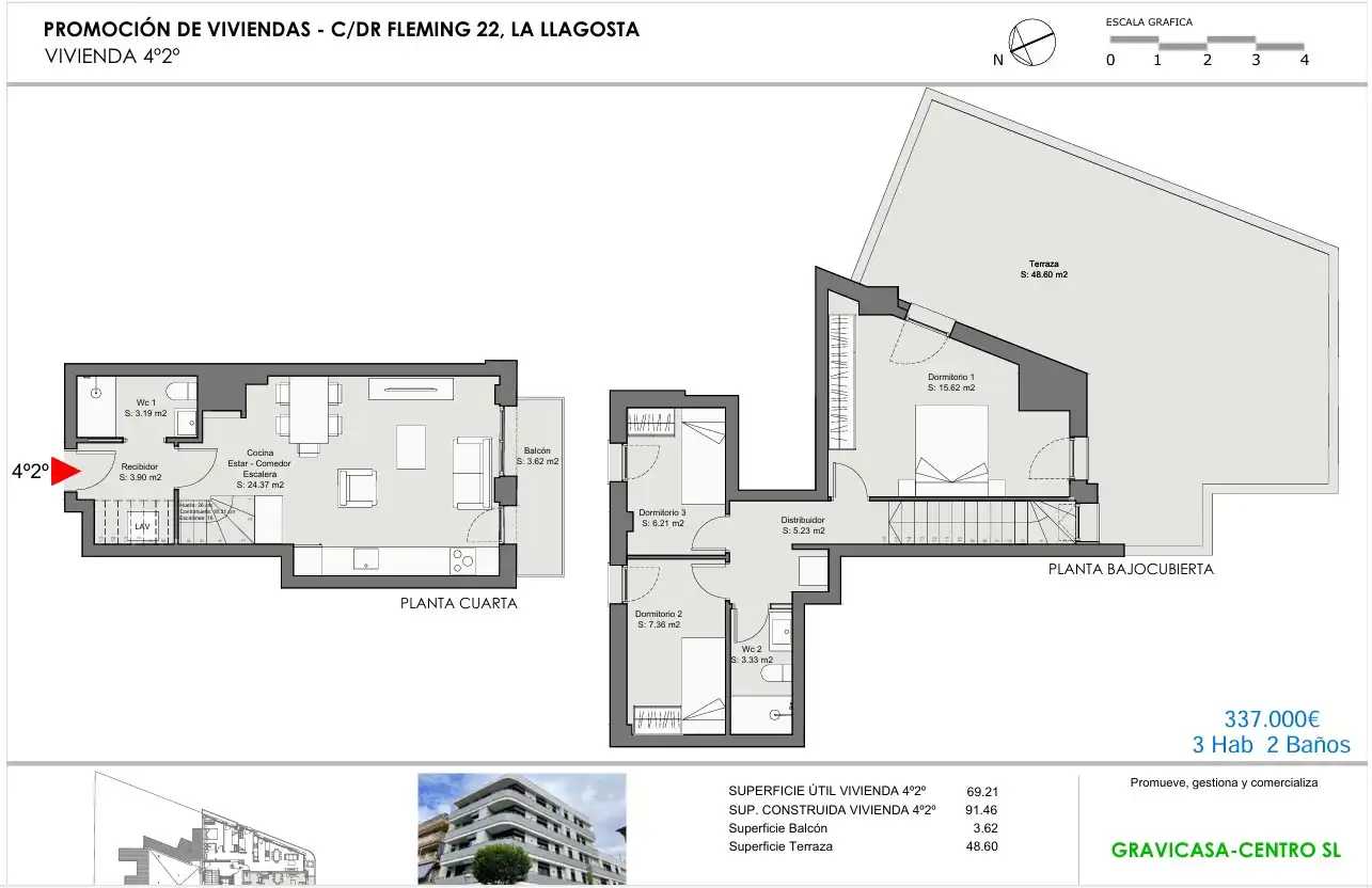 Piso en venta en La Llagosta con Aire acondicionado, Calefacción y Terraza