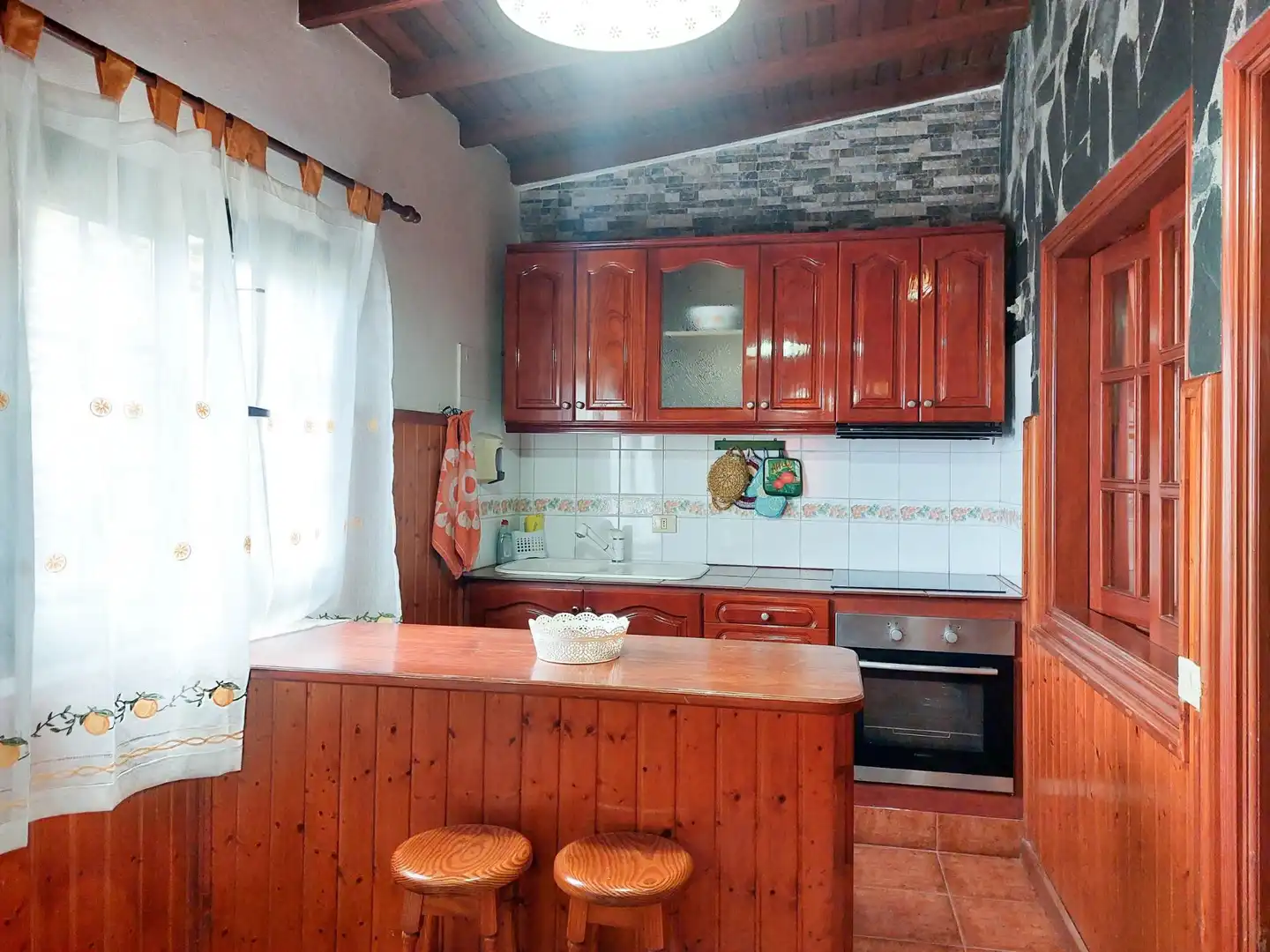 Cocina de Finca rústica en venta en Hermigua con Jardín privado, Terraza y Amueblado