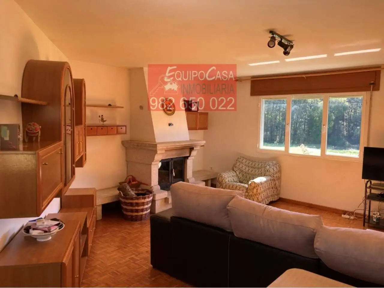 Living room of Detached homes for sale in O Corgo    with Heating, Private garden and Parquet flooring