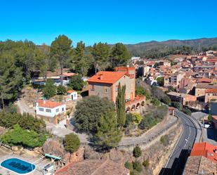 Exterior view of House or chalet for sale in Sant Llorenç Savall  with Terrace, Swimming Pool and Balcony