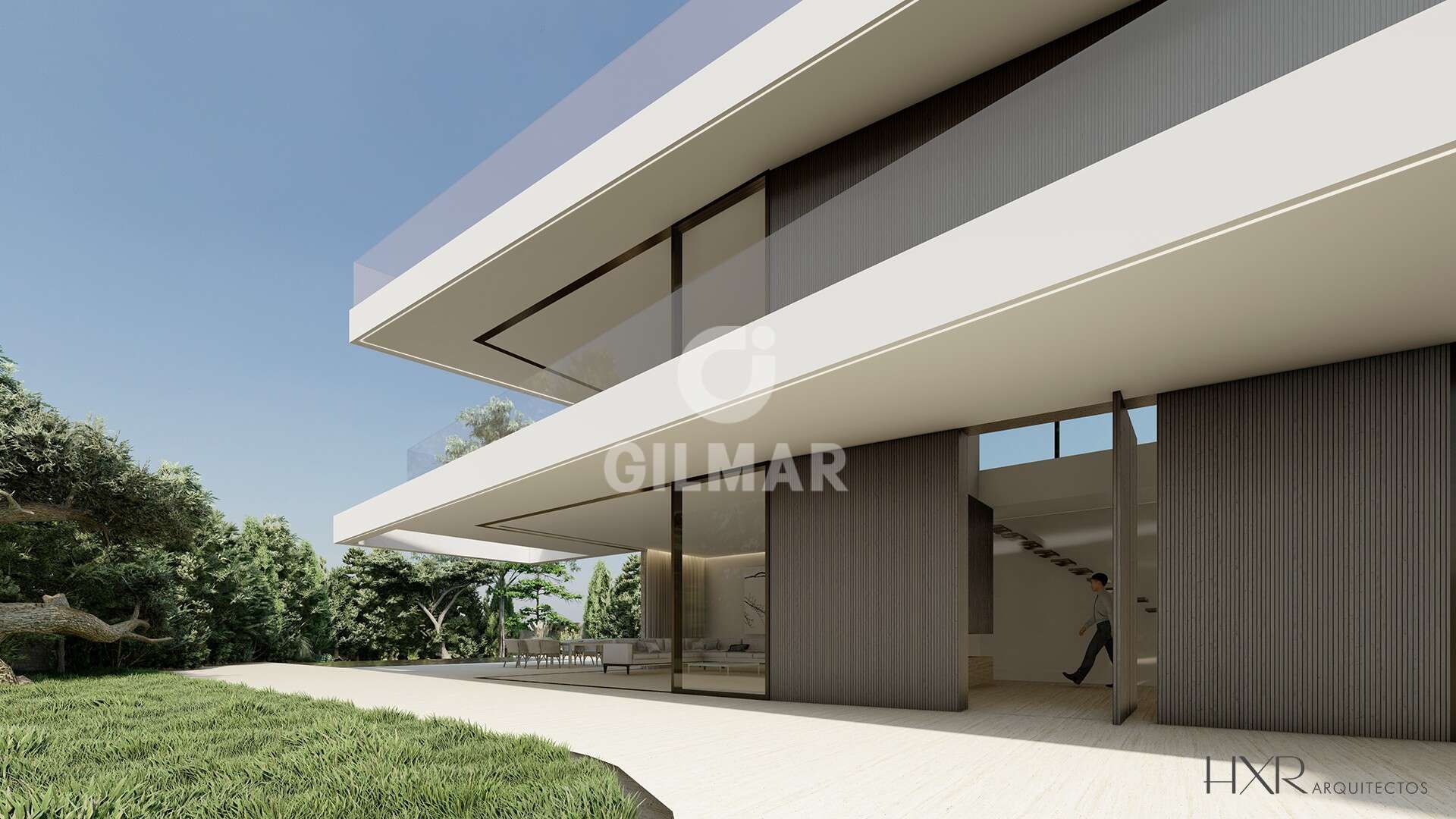 Vista exterior de Casa o chalet en venta en  Madrid Capital con Calefacción, Jardín privado y Piscina
