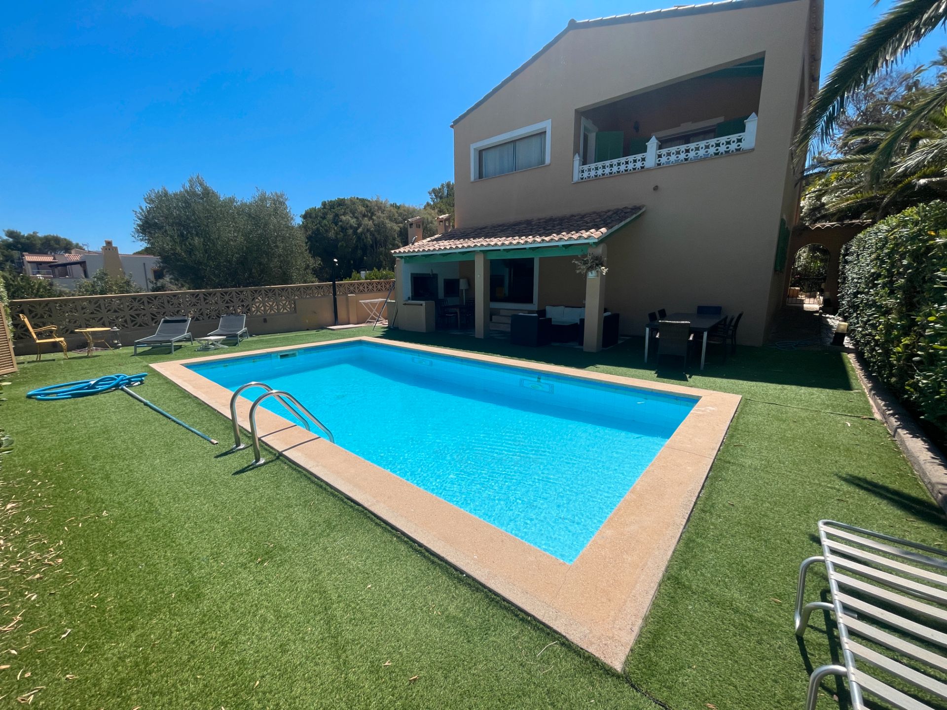 Swimming pool of House or chalet to rent in Artà  with Air Conditioner, Heating and Private garden