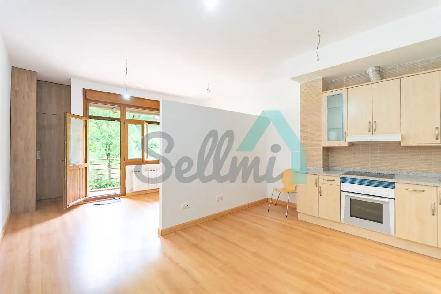 Küche von Wohnung zum Verkauf in Aller mit Heizung, Terrasse und Abstellraum