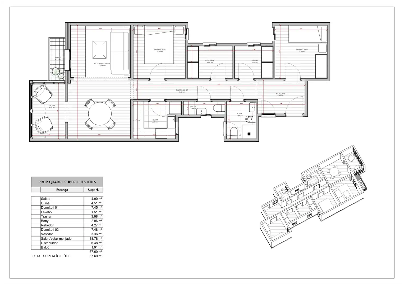 Wohnung mit Terrasse zum Verkauf in Carrer de Padilla, imagen 13