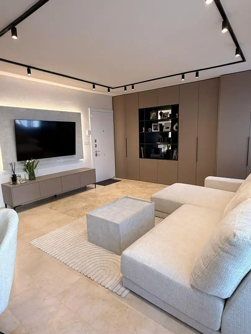 Sala d'estar de Apartament en venda en Orihuela amb Aire condicionat, Jardí privat i Terrassa
