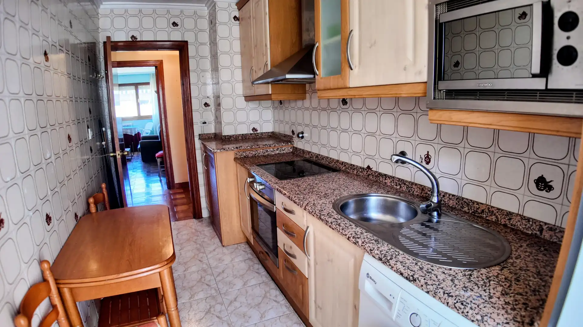 Kitchen of Flat for sale in Herrera de Pisuerga  with Heating, Terrace and Furnished