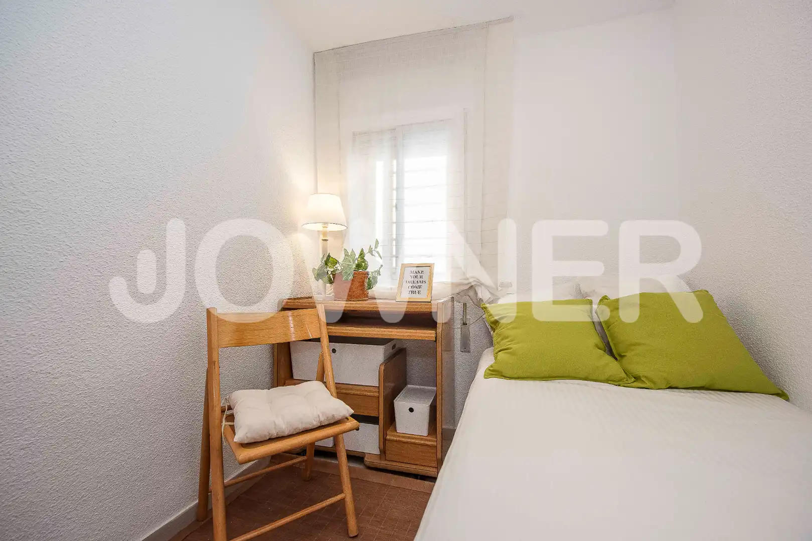 Schlafzimmer von Wohnung zur Miete in Madrid mit Heizung, Möbliert und Ofen