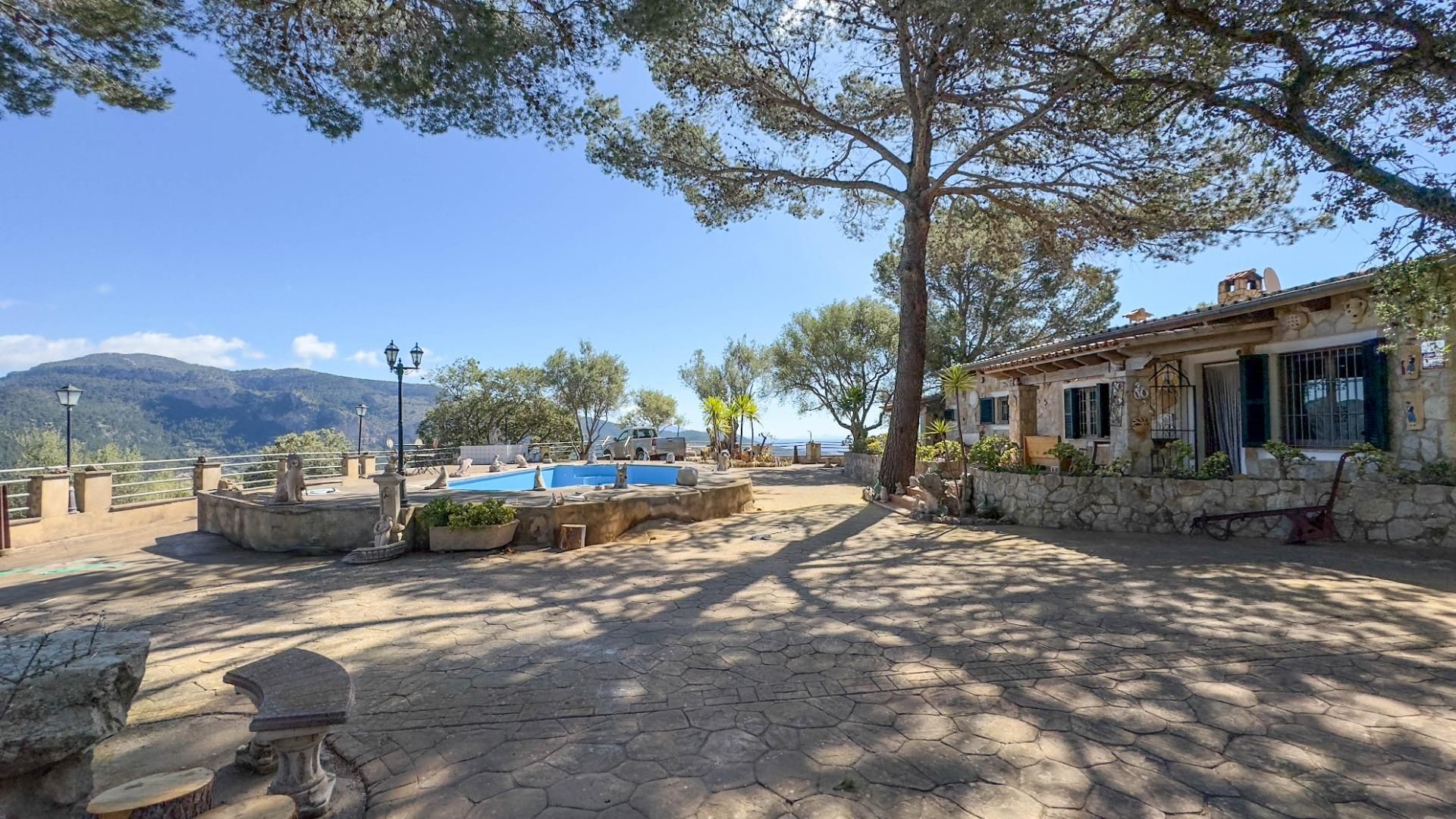 Außenansicht von Country house zum verkauf in Puigpunyent mit Heizung, Privatgarten und Terrasse