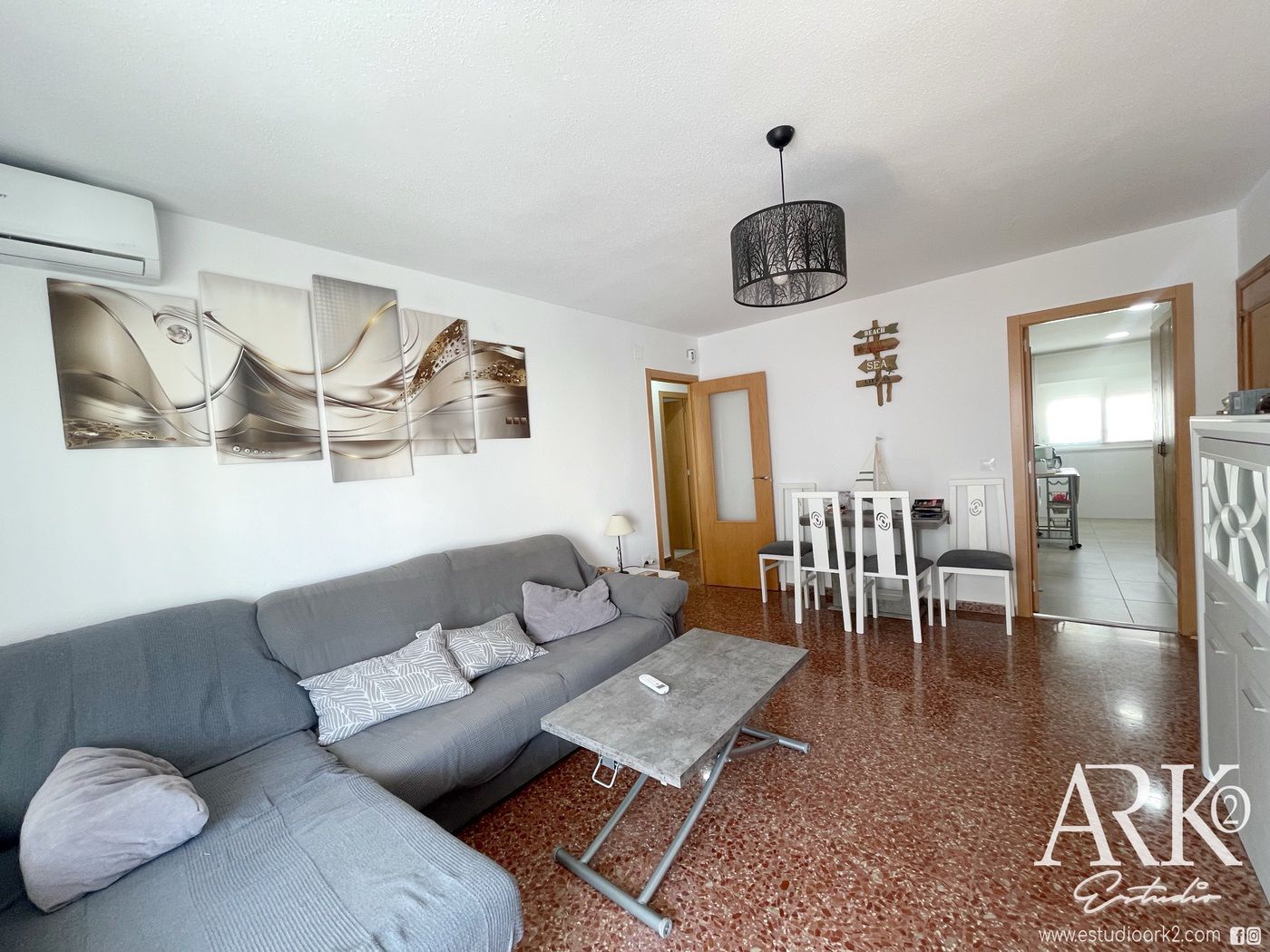 Living room of Apartment for sale in Gandia  with Air Conditioner, Terrace and Storage room