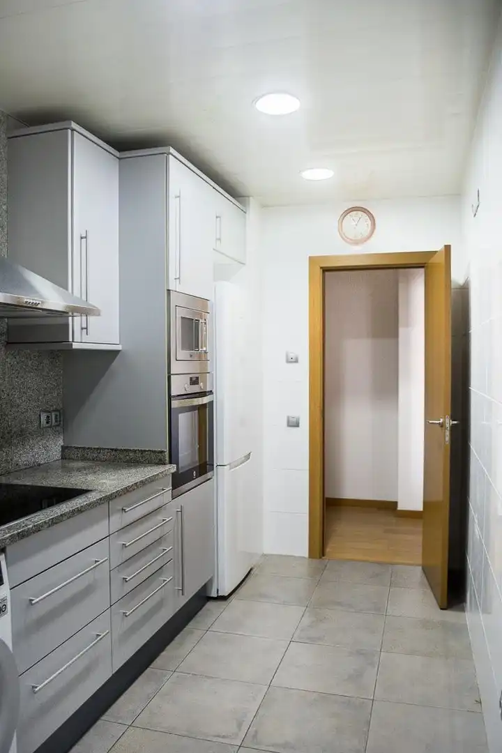 Kitchen of Flat for sale in Badalona  with Air Conditioner, Heating and Parquet flooring