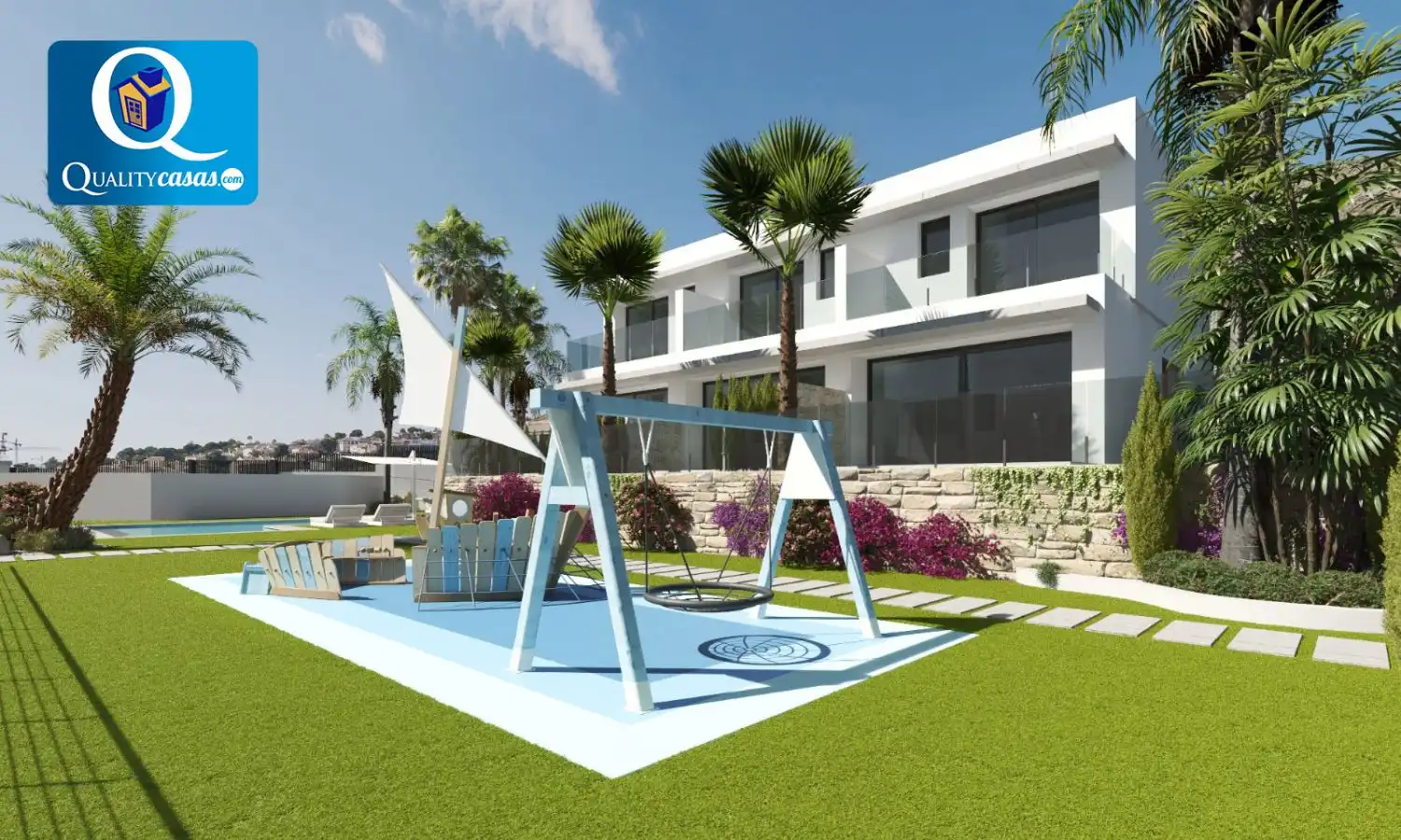 Terraced house with pool for sale in Golf Bahía, imagen 9