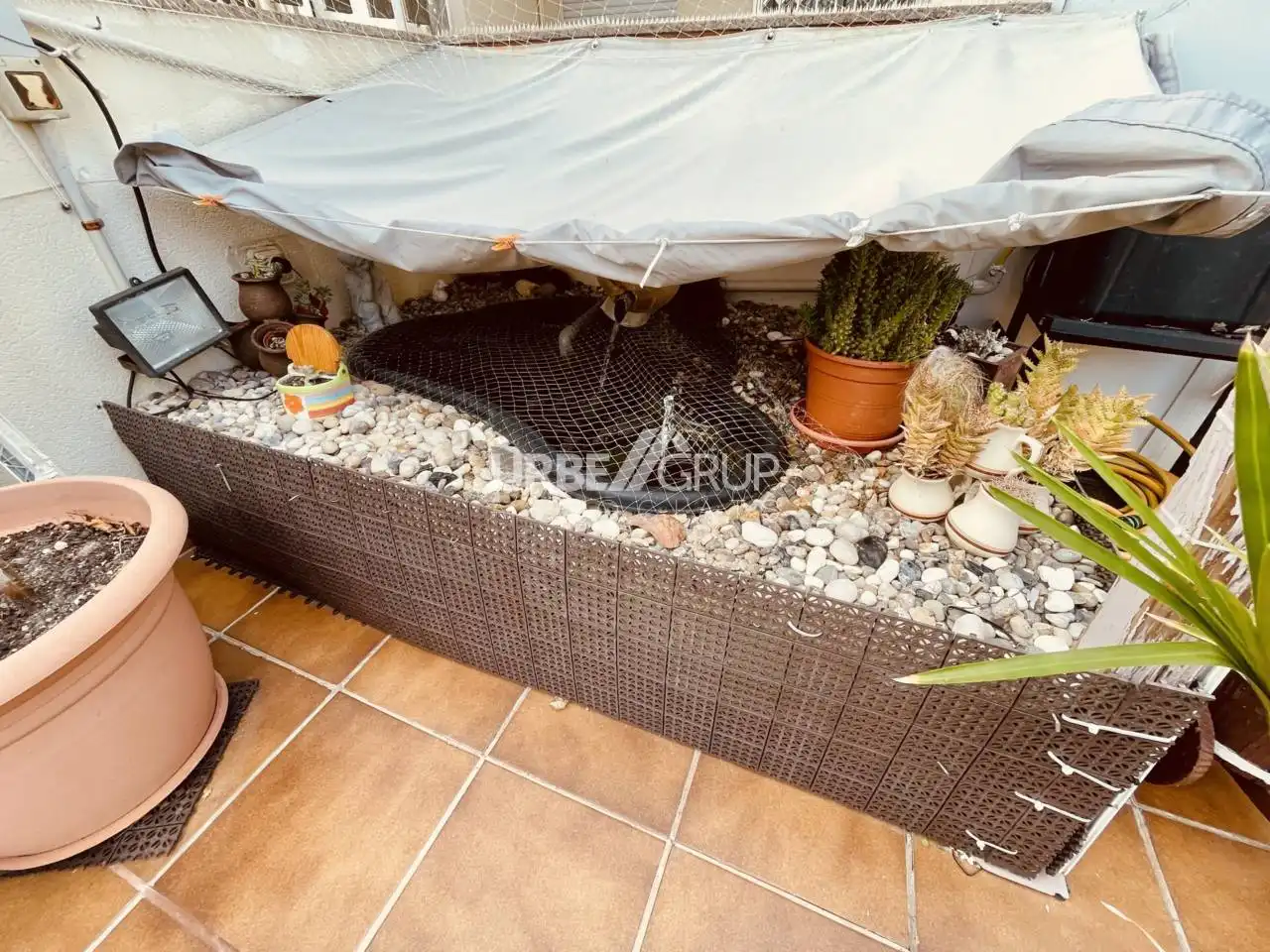 Terrasse von Wohnung zum Verkauf in Terrassa mit Klimaanlage, Heizung und Privatgarten