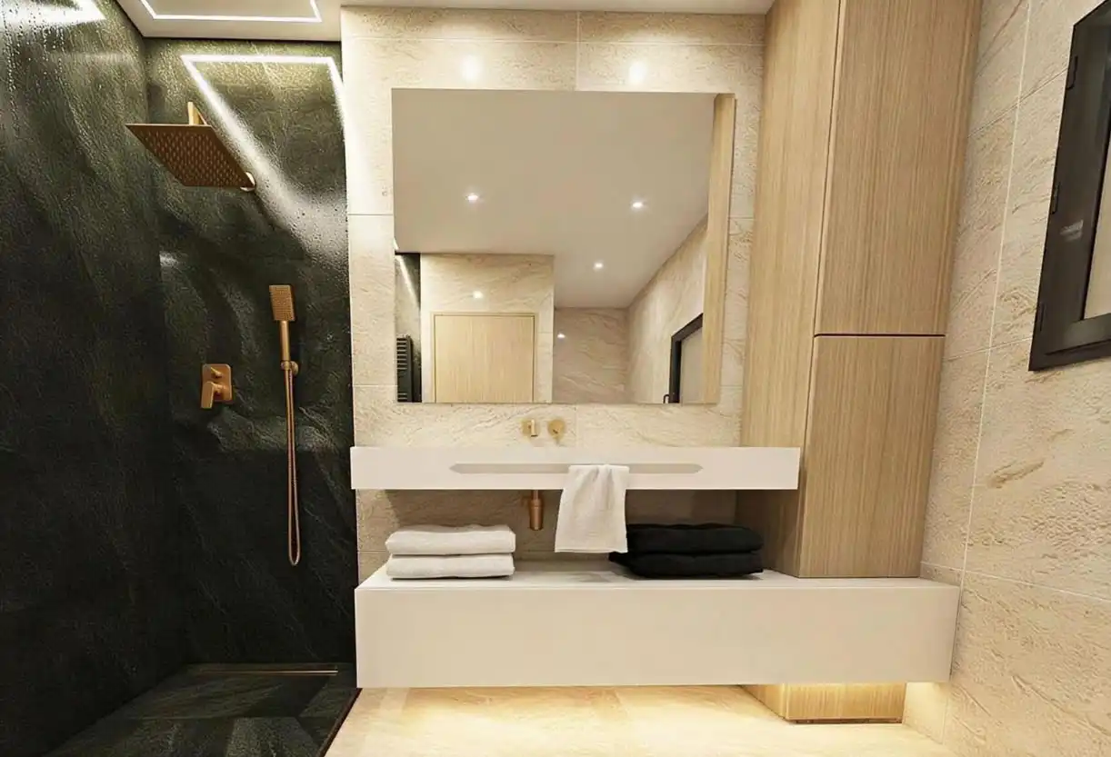Bathroom of Detached homes for sale in Cantallops  with Air Conditioner, Heating and Private garden
