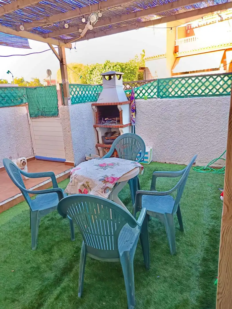 Terrassa de Casa adosada en venda en Santa Pola amb Jardí privat i Piscina comunitària