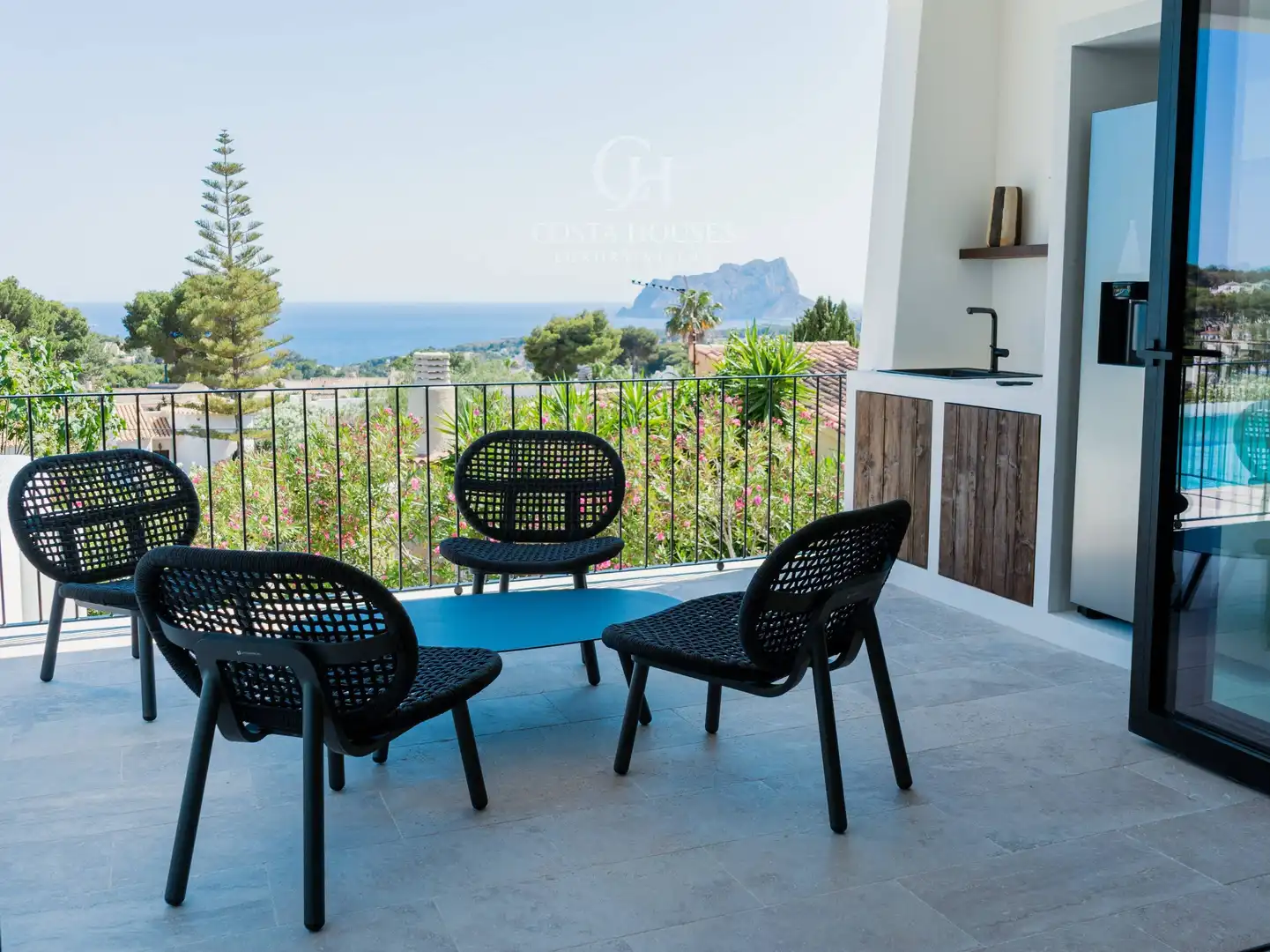 Terraza de Casa o chalet en venta en Benissa con Aire acondicionado, Calefacción y Jardín privado