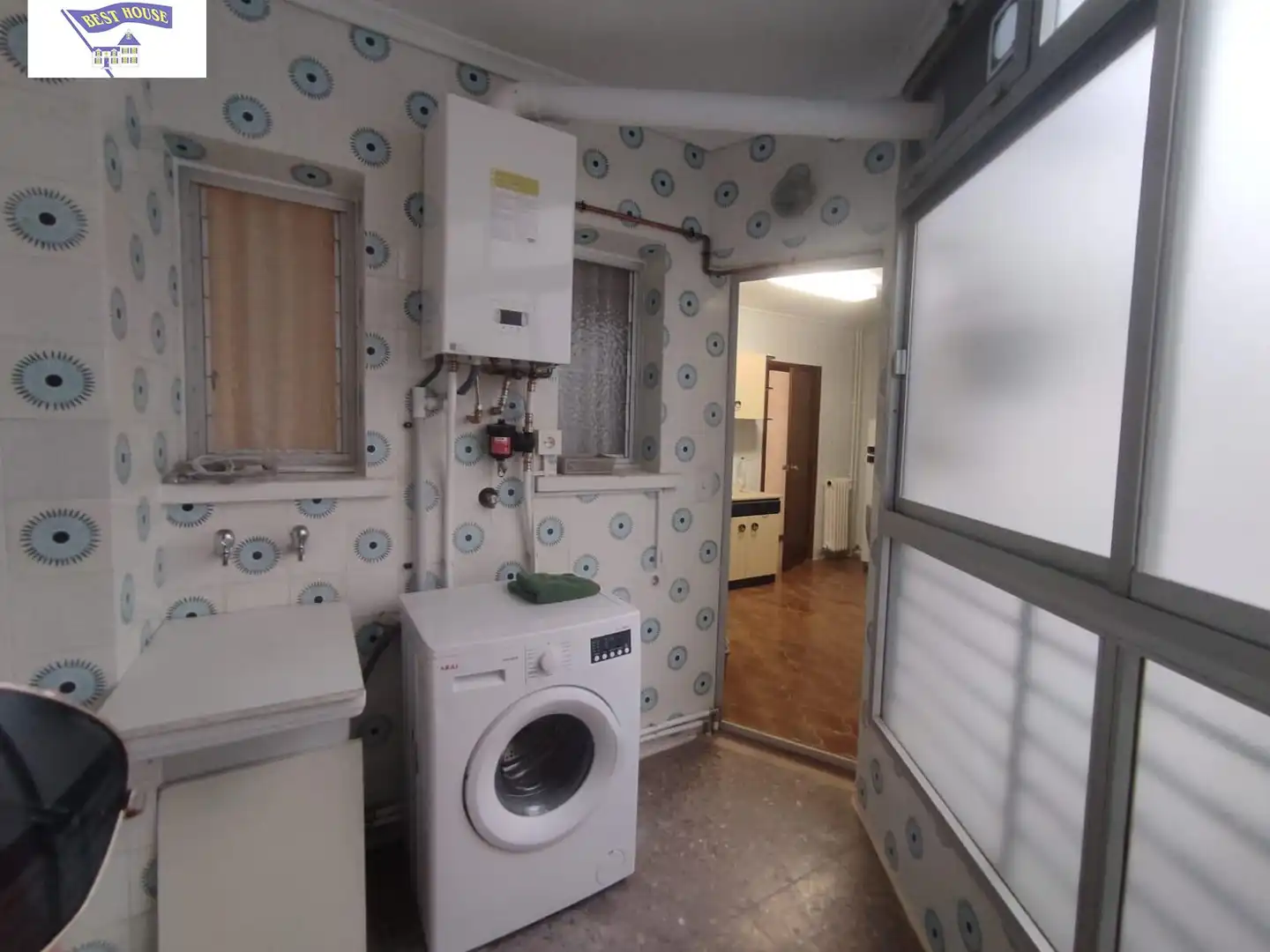 Kitchen of Flat for share in Albacete  with Balcony